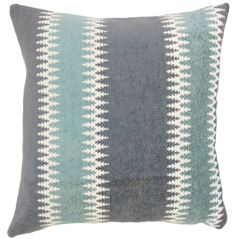 Teal Stripes Throw Pillow Modern Throw Pillow Teal Home Decor Stripes